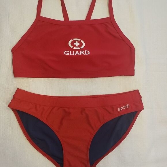 Sporti GUARD Logo 2 Piece Swimsuit - Picture 2 of 16